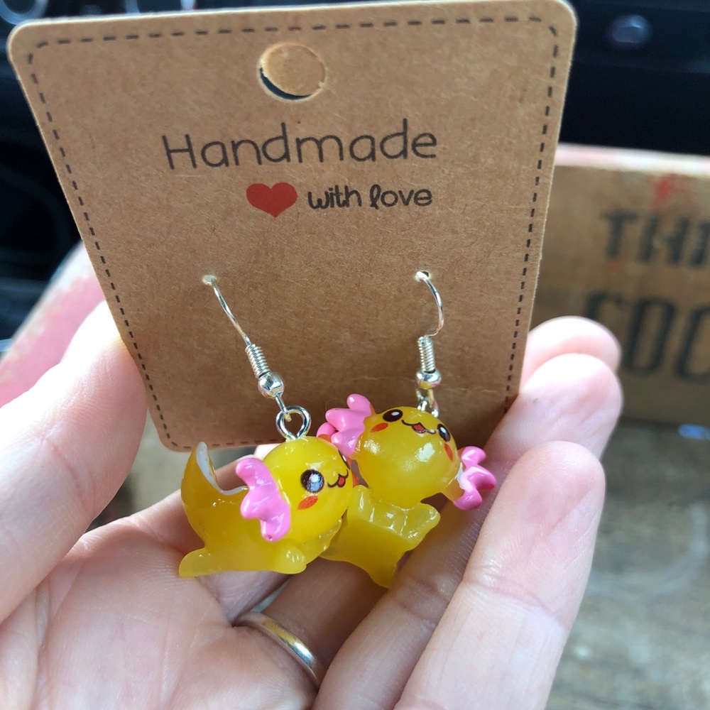 New Axolotl earrings